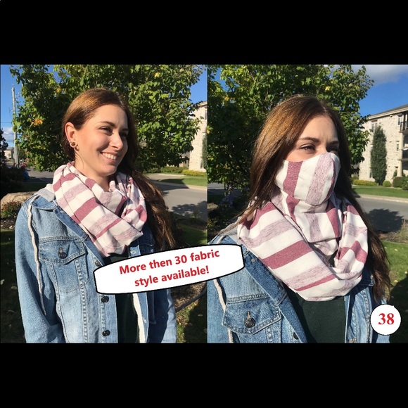 Etsy handmade infinite face mask scarf - Picture 6 of 9